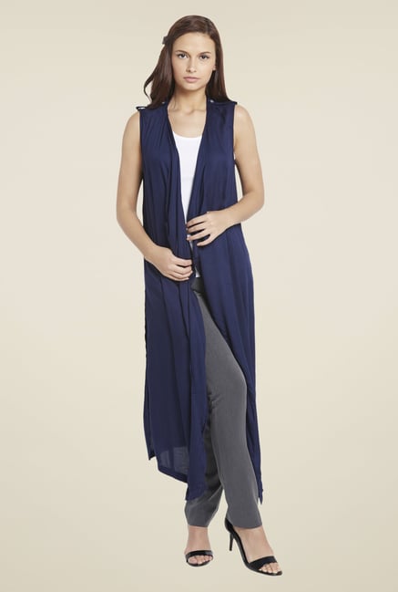 Globus Navy Solid Shrug Globus Navy Solid Shrug