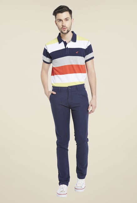 Globus Navy Cotton Chinos Globus Navy Cotton Chinos