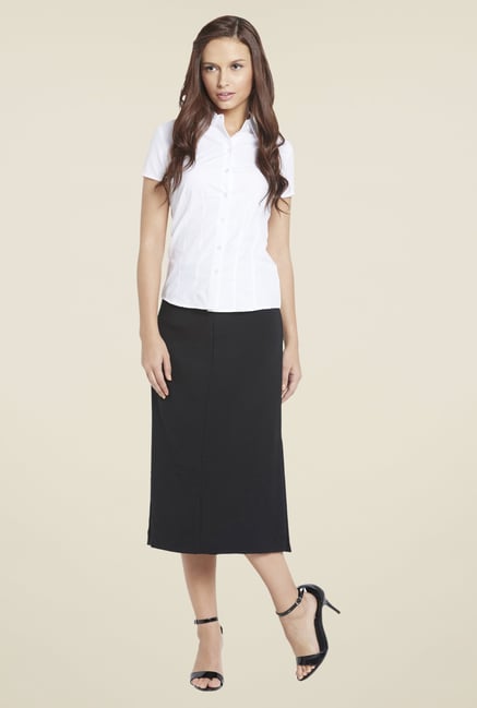 Globus White Solid Shirt Globus White Solid Shirt