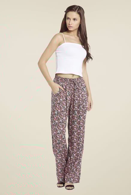 Globus Multicolor Floral Print Palazzo Globus Multicolor Floral Print Palazzo
