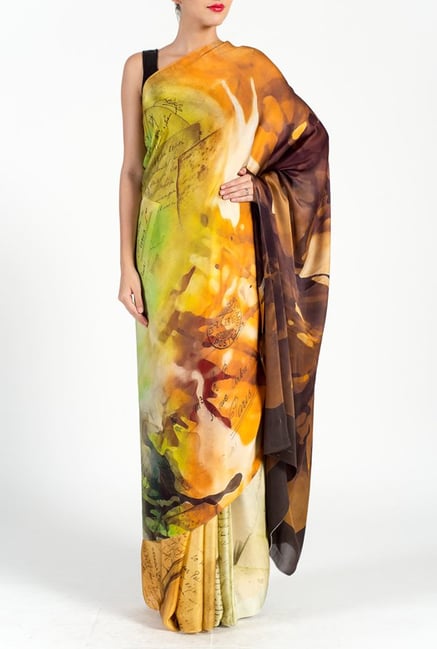 Satya Paul Multicolor Georgette Saree Satya Paul Multicolor Georgette Saree