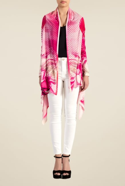 Satya Paul Pink Knit Shrug Satya Paul Pink Knit Shrug