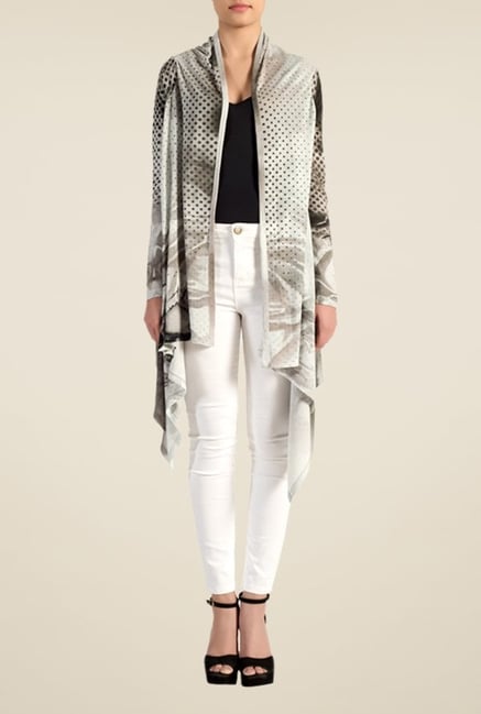 Satya Paul Grey Knit Shrug Satya Paul Grey Knit Shrug