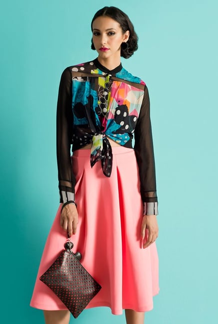 Satya Paul Black Printed Shirt Satya Paul Black Printed Shirt
