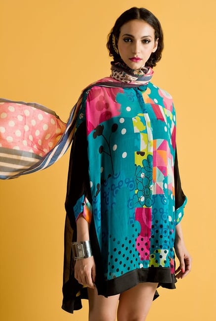 Satya Paul Blue Printed Shirt Satya Paul Blue Printed Shirt