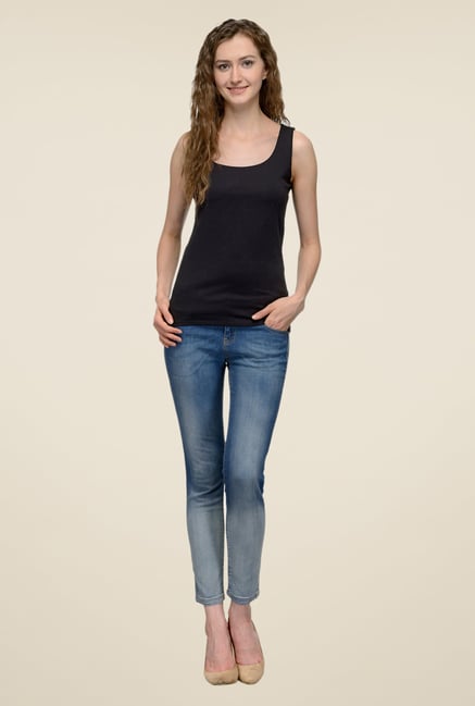 United Colors of Benetton Black Solid Singlet United Colors of Benetton Black Solid Singlet