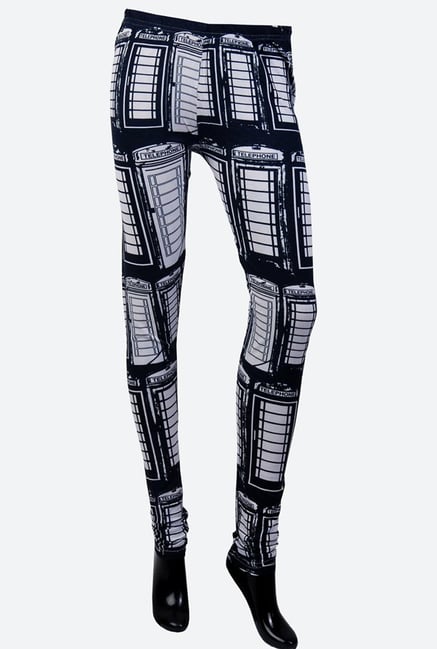 Satya Paul White & Black Leggings Satya Paul White & Black Leggings