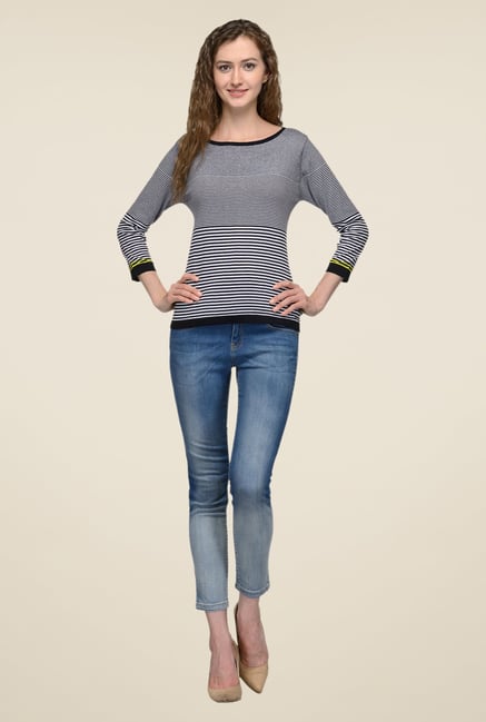 United Colors of Benetton Black Striped Top United Colors of Benetton Black Striped Top