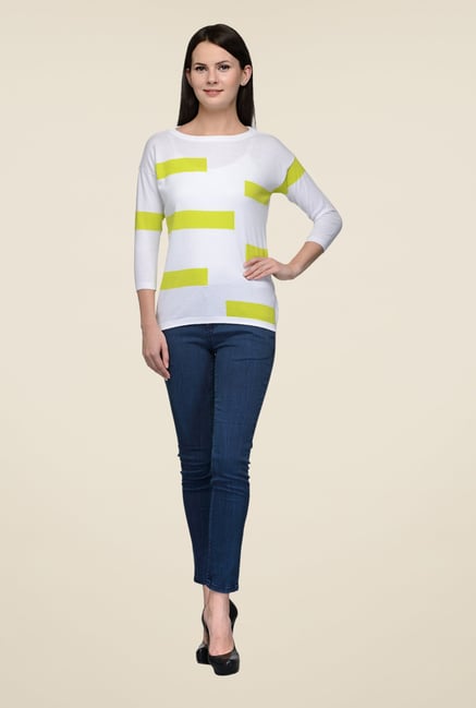 United Colors of Benetton White Printed Top United Colors of Benetton White Printed Top