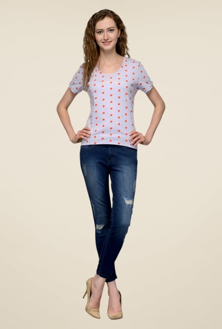 United Colors of Benetton Grey Polka Dot T-shirt United Colors of Benetton Grey Polka Dot T-shirt