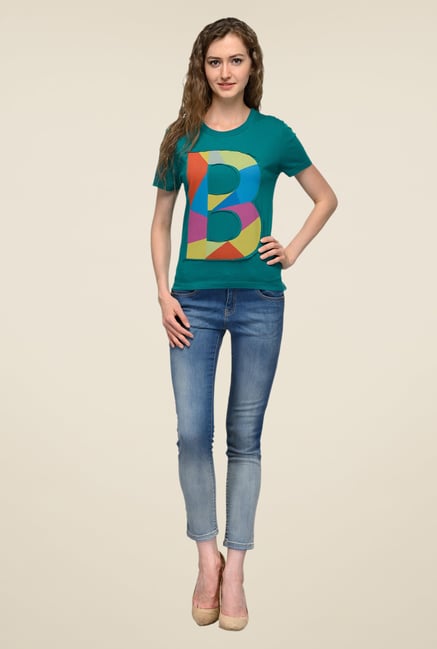 United Colors of Benetton Green Printed T-shirt United Colors of Benetton Green Printed T-shirt