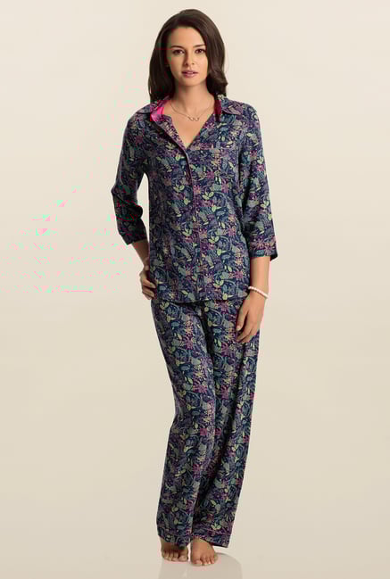 PrettySecrets Navy Midnighter Snuggle Up Top & Pyjama Set PrettySecrets Navy Midnighter Snuggle Up Top & Pyjama Set