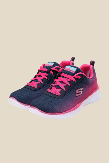 Skechers Equalizer Navy & Pink Running Shoes Skechers Equalizer Navy & Pink Running Shoes