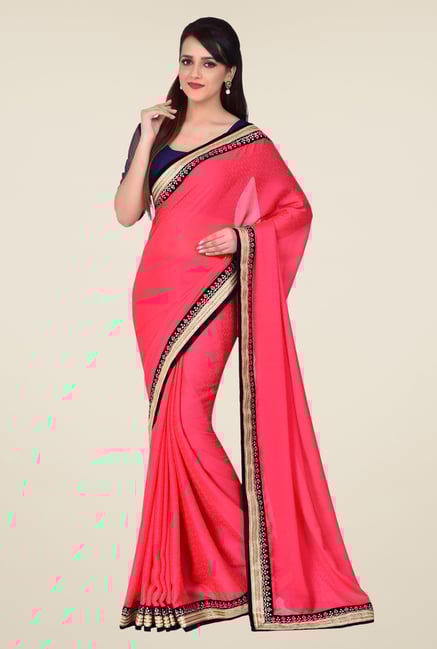 Shonaya Coral Chiffon Printed Saree Shonaya Coral Chiffon Printed Saree