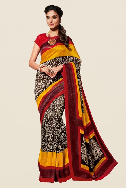 Shonaya Brown & Maroon Cotton Silk Saree Shonaya Brown & Maroon Cotton Silk Saree