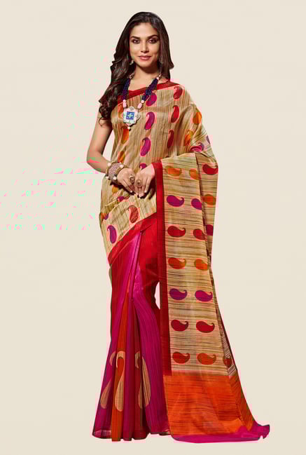 Shonaya Multicolor Cotton Silk Paisley Saree Shonaya Multicolor Cotton Silk Paisley Saree