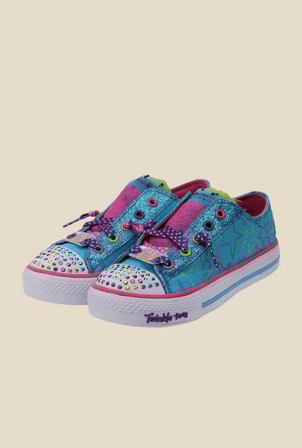 Skechers Shuffles Turquoise & Purple Sneakers Skechers Shuffles Turquoise & Purple Sneakers