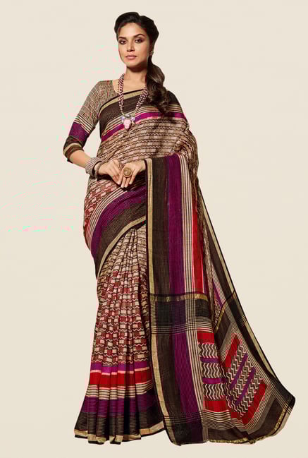 Shonaya Multicolor Cotton Silk Printed Free Size Saree Shonaya Multicolor Cotton Silk Printed Free Size Saree