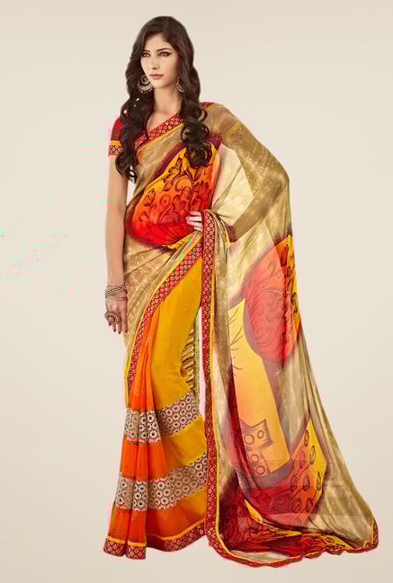 Shonaya Multicolor Georgette Saree Shonaya Multicolor Georgette Saree