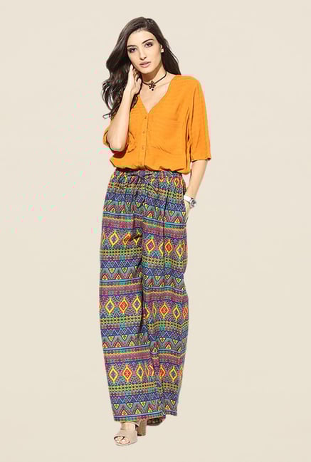 Stylenmart Multicolor Printed Palazzos Stylenmart Multicolor Printed Palazzos