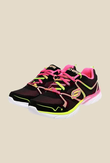 Skechers Jump Upz Black & Pink Sneakers Skechers Jump Upz Black & Pink Sneakers