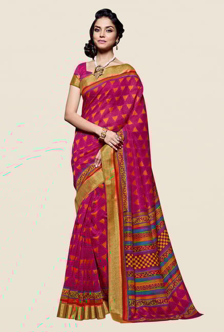 Shonaya Pink Kanjivaram Art Silk Saree Shonaya Pink Kanjivaram Art Silk Saree