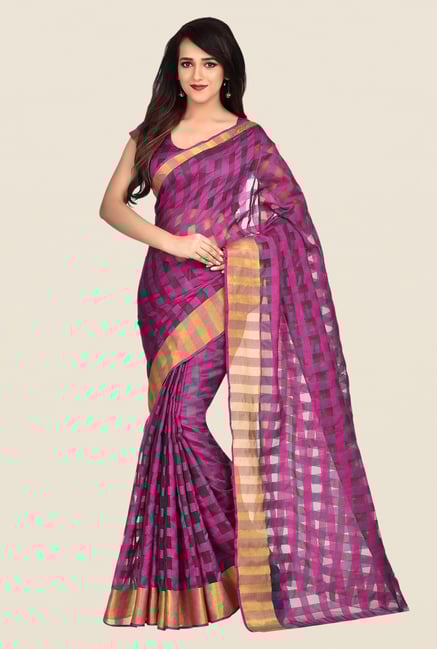 Shonaya Pink & Green Banarasi Art Silk Saree Shonaya Pink & Green Banarasi Art Silk Saree