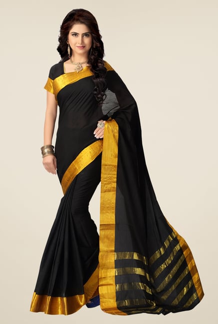 Shonaya Black & Gold Cotton Silk Saree Shonaya Black & Gold Cotton Silk Saree