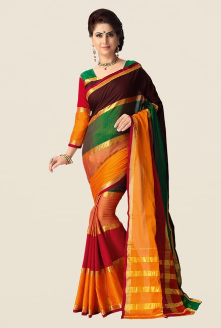 Shonaya Multicolor Cotton Silk Saree Shonaya Multicolor Cotton Silk Saree