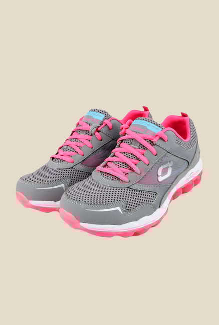 Skechers Skech Air RF Grey & Pink Running Shoes Skechers Skech Air RF Grey & Pink Running Shoes