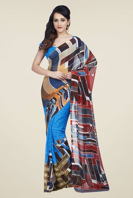 Shonaya Multicolor Dani Printed Saree Shonaya Multicolor Dani Printed Saree