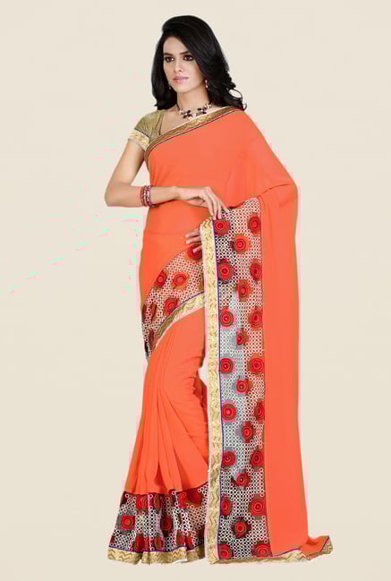 Shonaya Coral Georgette & Net Saree Shonaya Coral Georgette & Net Saree