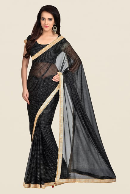 Shonaya Black Lycra Saree Shonaya Black Lycra Saree