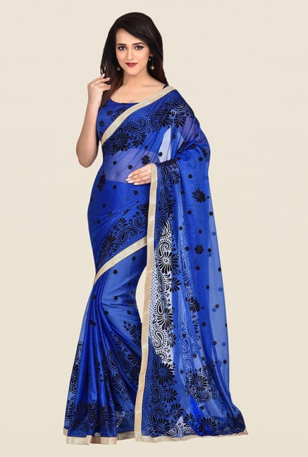 Shonaya Blue Lycra Saree Shonaya Blue Lycra Saree