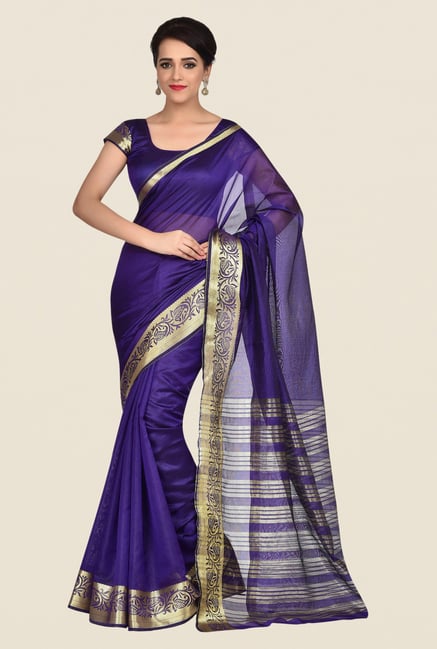 Shonaya Blue Banarasi Art Silk Saree Shonaya Blue Banarasi Art Silk Saree