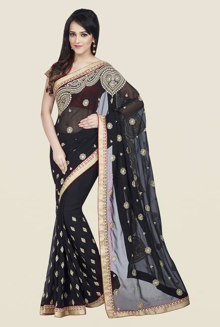 Shonaya Black Georgette Saree Shonaya Black Georgette Saree