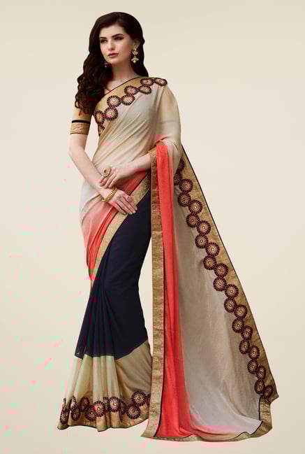 Shonaya Multicolor Georgette, Chiffon & Lycra Saree Shonaya Multicolor Georgette, Chiffon & Lycra Saree