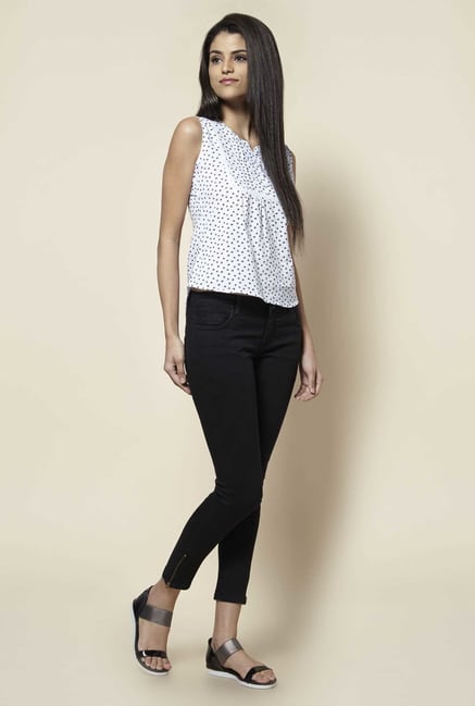 Zudio White Printed Top Zudio White Printed Top
