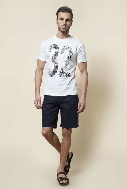 Zudio White Printed T Shirt Zudio White Printed T Shirt