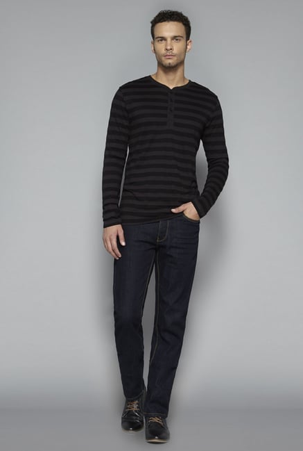Ascot by Westside Black Striped T Shirt Ascot by Westside Black Striped T Shirt