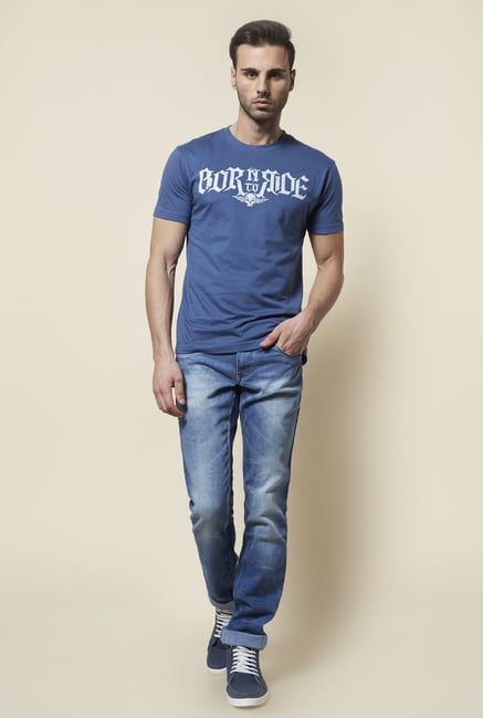 Zudio Blue Slim Fit Jeans Zudio Blue Slim Fit Jeans