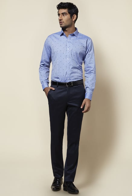 Zudio Blue Printed Shirt Zudio Blue Printed Shirt