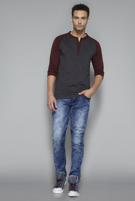 Nuon by Westside Blue Slim Fit Hendrix Jeans Nuon by Westside Blue Slim Fit Hendrix Jeans