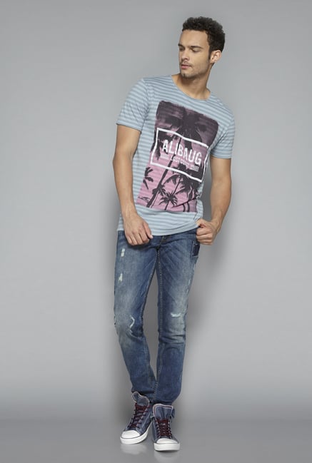 Nuon by Westside Blue Slim Fit Hendrix Jeans Nuon by Westside Blue Slim Fit Hendrix Jeans