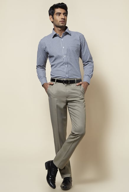 Zudio Navy Checks Shirt Zudio Navy Checks Shirt