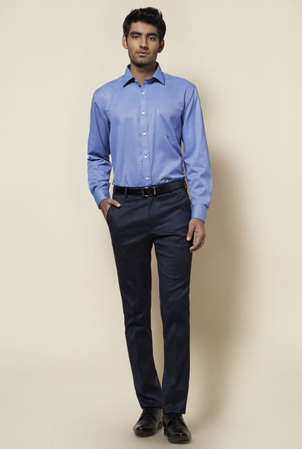 Zudio Blue Striped Shirt Zudio Blue Striped Shirt