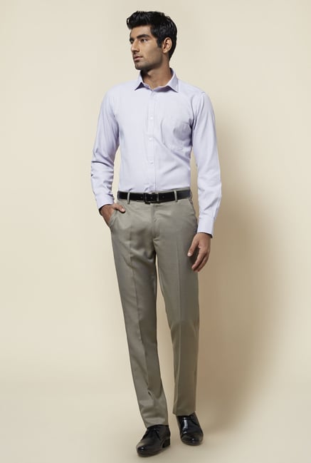 Zudio Lilac Slim Fit Shirt Zudio Lilac Slim Fit Shirt