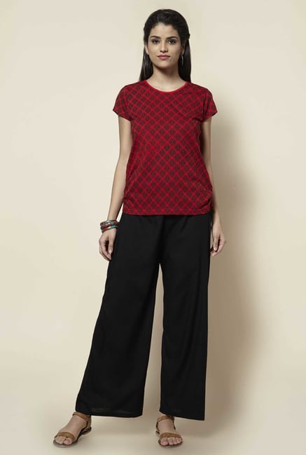 Zudio Red Printed Top Zudio Red Printed Top