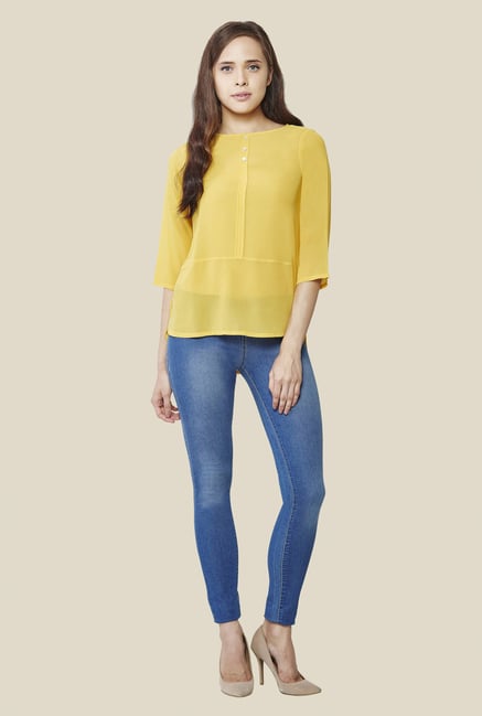 AND Mustard Solid Top AND Mustard Solid Top