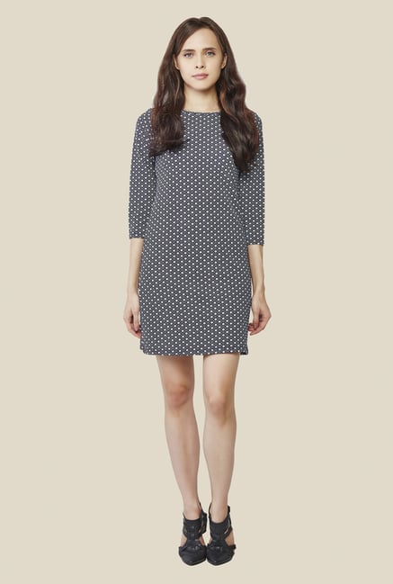 AND Black & White Printed Dress AND Black & White Printed Dress